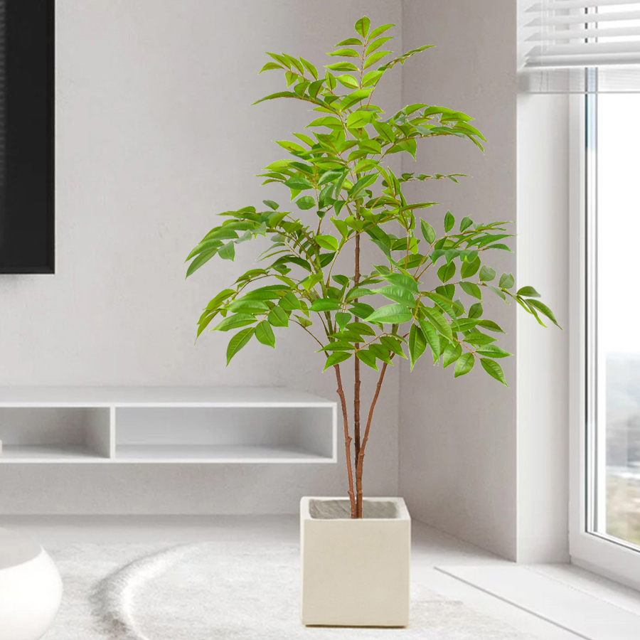 76-140cm Large Artificial Ficu - Ficus Lyrata Tree ulasan dan harga