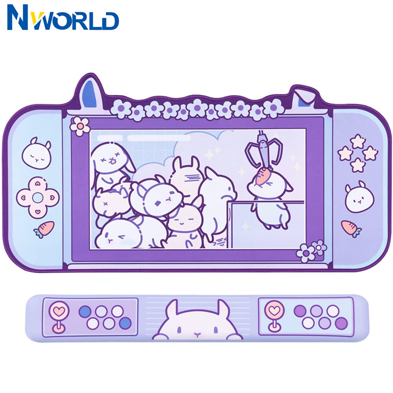 Large Kawaii Gaming Mouse Pad  - Tradescantia Purple ulasan dan harga