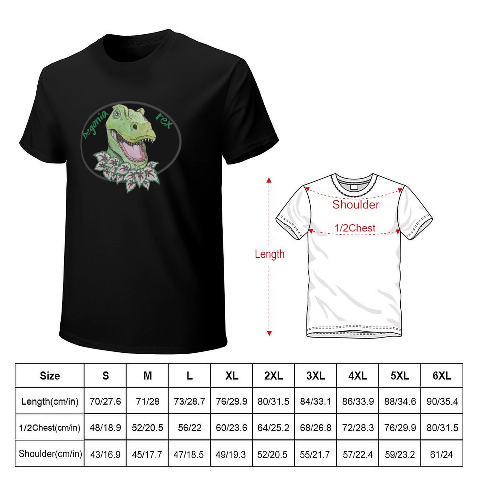 T rex begonia T-Shirt Thanksgi - Begonia Rex ulasan dan harga