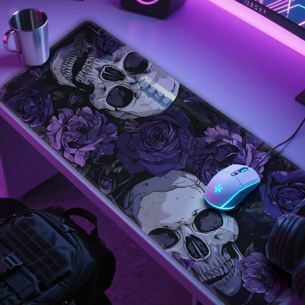 Gothic Skull and Purple Flower - Tradescantia Purple ulasan dan harga